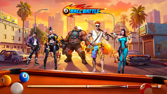 8 Ball Battle - Pool Games
