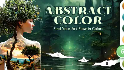 Abstraktes surreales Malspiel