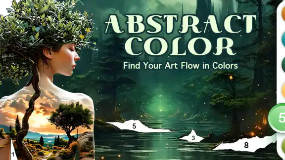 Abstraktes surreales Malspiel