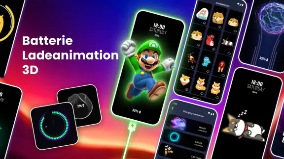 Batterie Ladeanimation 3D