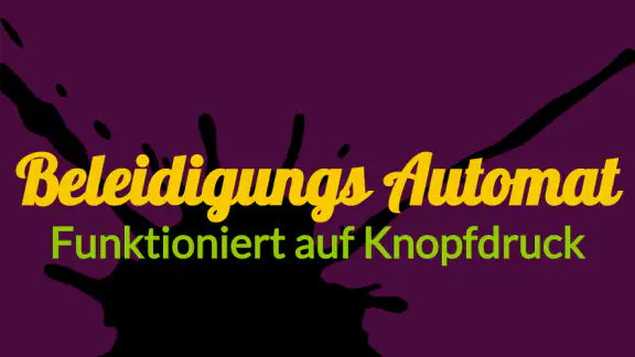 Beleidigungsautomat