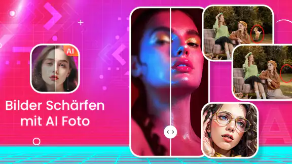 Bilder Schärfen mit AI Foto