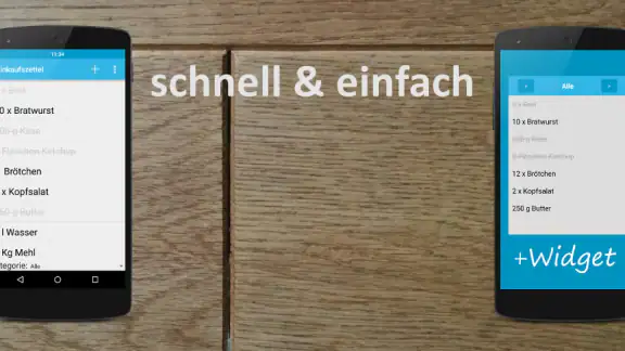 Einfacher Einkaufszettel