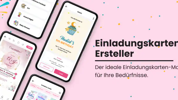 Einladungs Maker Kartendesign