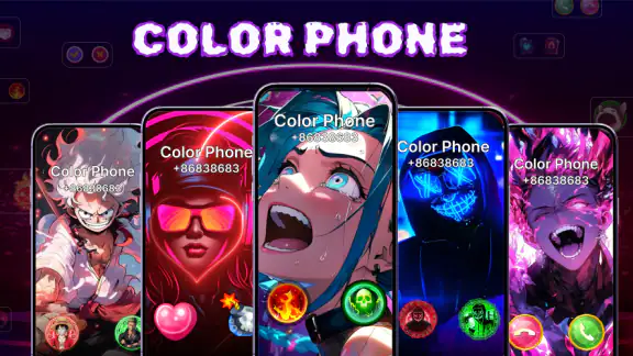 Farbphone: Rufbildschirm Thema