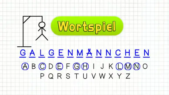 Galgenmännchen - Wortspiel