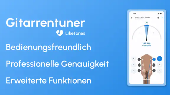 Gitarre Stimmgerät - LikeTones