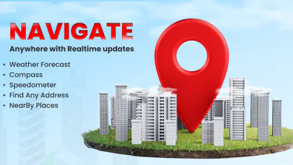 GPS-Navigation - 3D-Karte