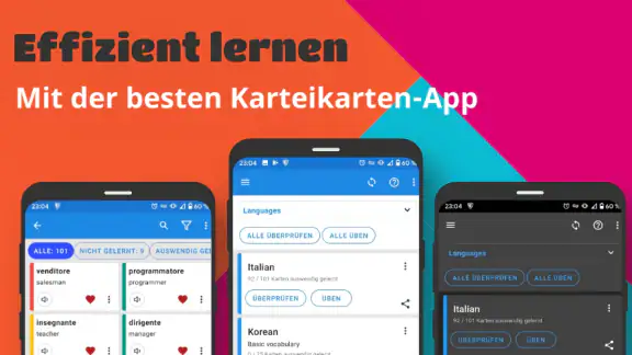 Karteikarten - Lerntool