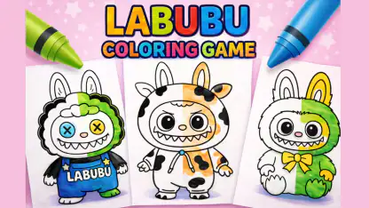 Labubu Coloring Games for Kids