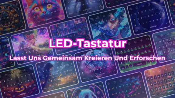 LED-Tastatur – Neon-Tastatur