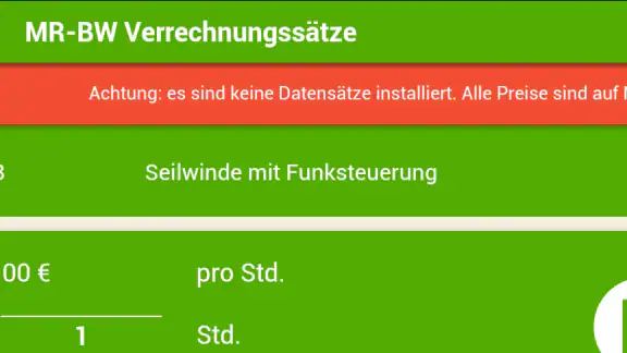 MR-BW Verrechnungssätze