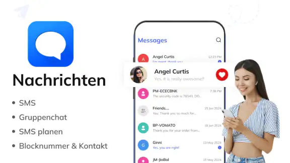 Nachrichten: Text SMS Home App
