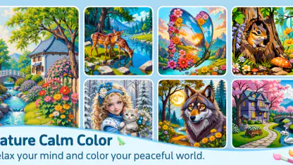 Nature Calm Paint by Numbers