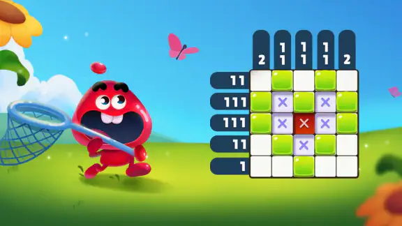 Nonogram Crossing Logic Puzzle