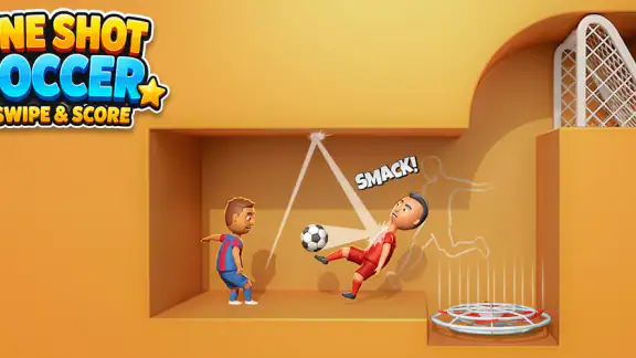 One Shot Soccer: Swipe & Score