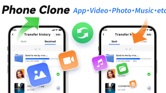 Phone Clone: Transfer Content