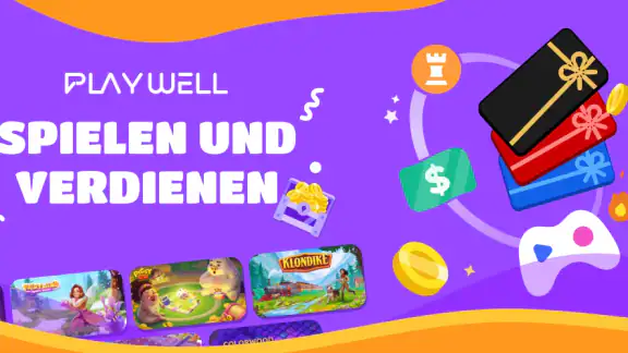 PlayWell: Spielen & Verdienen