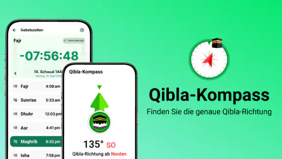 Qibla-Kompass・Qibla-Finder