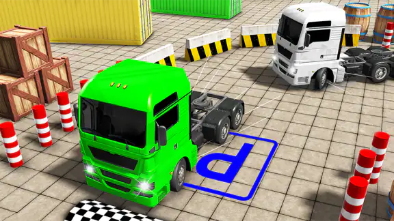 Real Semi Truck Parking Games