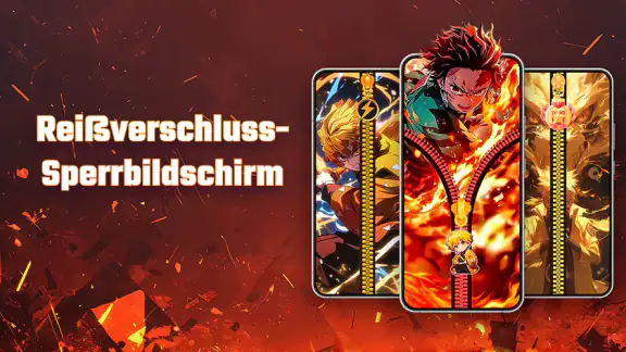 Reißverschluss-Sperrbildschirm