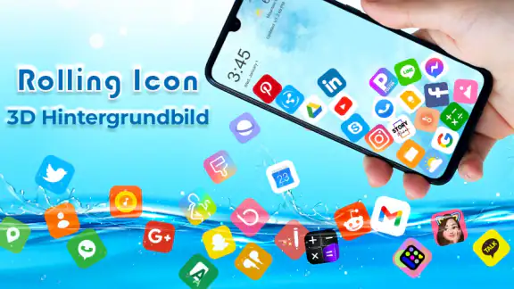Roll Icon: 3D Hintergrundbild