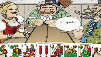 Schafkopf am Stammtisch