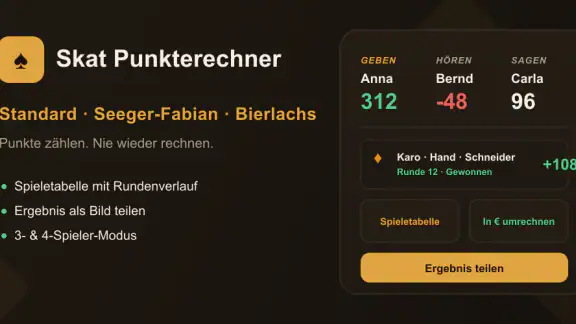 Skat Punkte Rechner