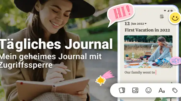 Tagebuch Journal mit Passwort