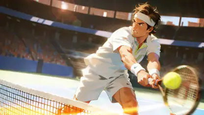Tennis rising star