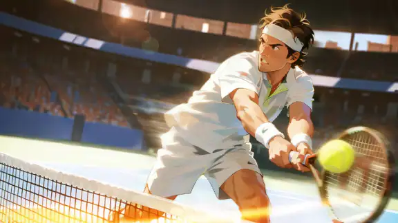 Tennis rising star