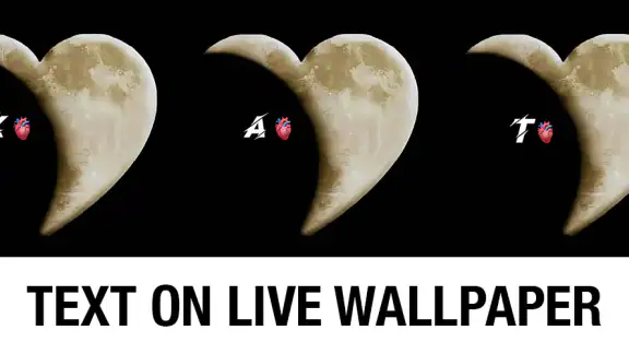 Text on Live Wallpaper