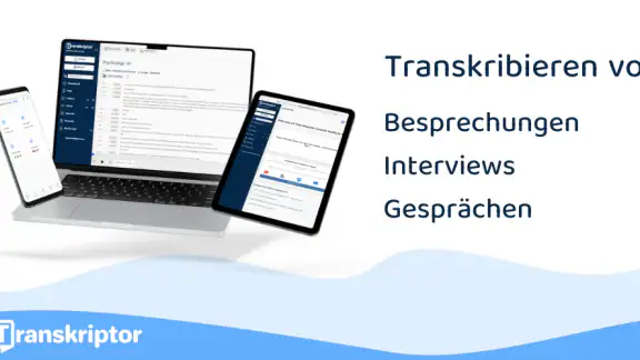 Transkriptor - Sprache zu Text