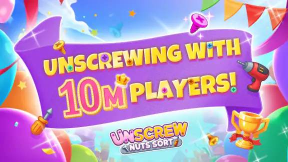 Unscrew Nuts Sort: Pin Puzzle