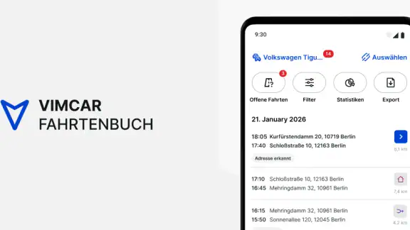 Vimcar Fahrtenbuch