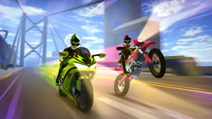 Wild Wheels: Renn Motorrad