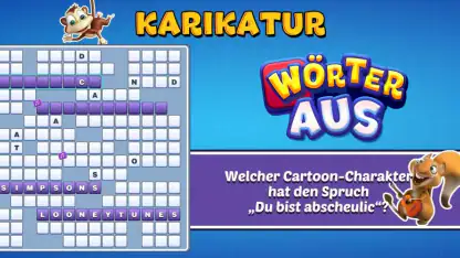 Wörter Aus-Lustiges Worträtsel