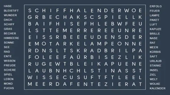 Worträtsel - Fillwords