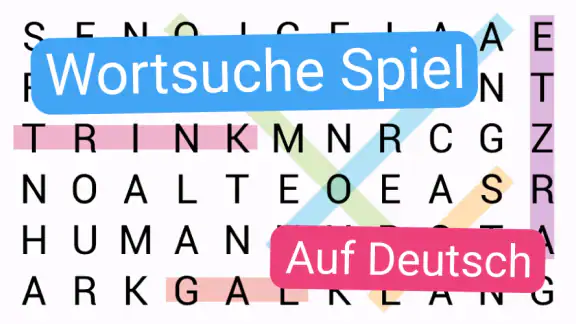 Wortsuche Spiel auf Deutsch