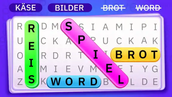 Wortsuche spiele: Wort finden