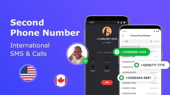 2nd Phone Number - Call & Text