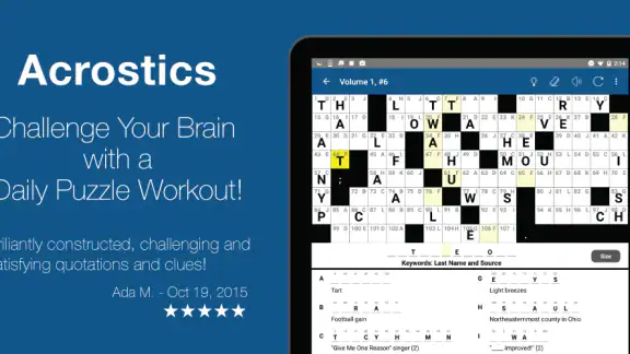 Acrostic Crossword Puzzles