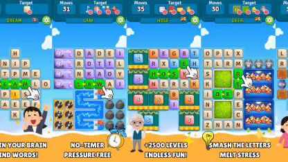 Alphabet Scape: search words