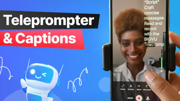 BIGVU Teleprompter & Captions