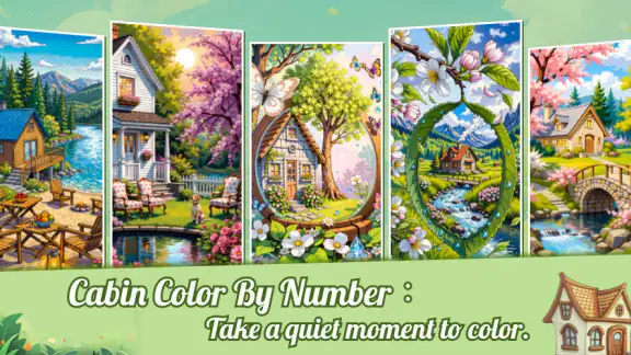 Cabin & House Paint by Numbers