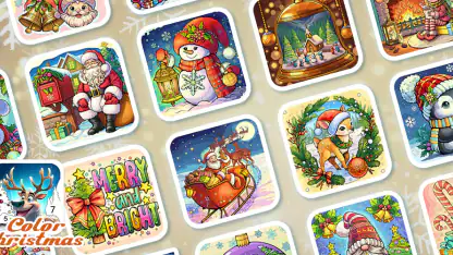 Christmas Color by Number Game