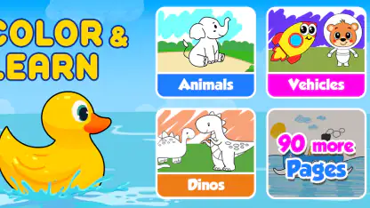 Coloring games for kids: 2-5 y