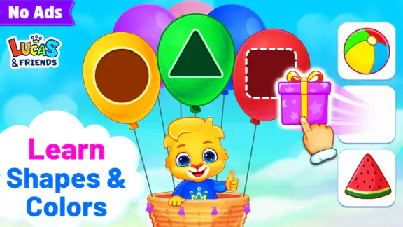Colors & Shapes: Coloring game
