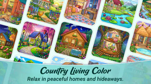 Country Living Color by Number