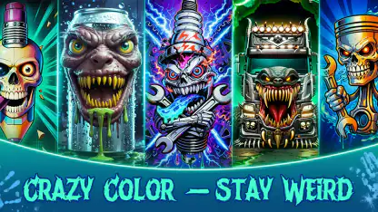 Crazy Color: Color by Number